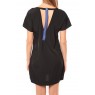 Reba ss mini dress 10100945 Noir/Bleu