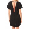 Reba ss mini dress 10100945 Noir/Saumon