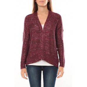 Sevilla multi sequins Cardigan 10094137 Figue - 1 acheté = 1 offert