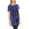 Gallery ss long Top 10098464 Bleu/Noir