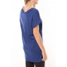 Gallery ss long Top 10098464 Bleu/Noir