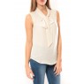 Top Heston S/L Bow 10099278 Écru