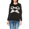 Pull Moustache C320 Noir