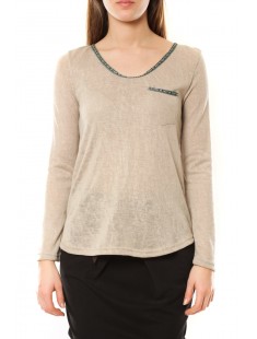 Tee shirt Dovelyjjo 8234 Beige - 1 acheté = 1 offert