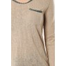 Tee shirt Dovelyjjo 8234 Beige - 1 acheté = 1 offert