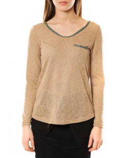 Tee shirt Dovelyjjo 8234 Camel - 1 acheté = 1 offert