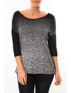 Graing 3/4 Long Top 10104538 Noir/Gris