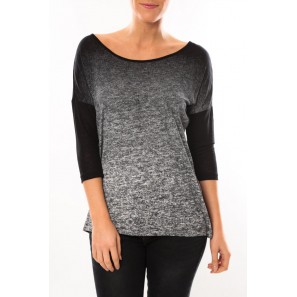 Graing 3/4 Long Top 10104538 Noir/Gris