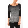 Graing 3/4 Long Top 10104538 Noir/Gris