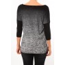 Graing 3/4 Long Top 10104538 Noir/Gris