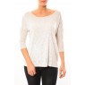 Graing 3/4 Long Top 10104538 Blanc/Beige