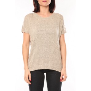 Pull été léger S13010 Taupe - 1 acheté = 1 offert