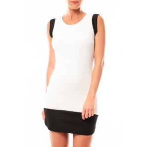 Mini Dress Signe S/L 10111107 Noir/Blanc