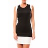 Mini Dress Signe S/L 10111107 Blanc/Noir